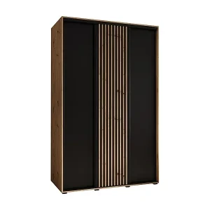 Top-Angebot SCHWEBETÜRENSCHRANK LANKO 1 235,2/160/60 3-türig (Artisan/Schwarz)