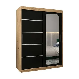 SCHWEBETÜRENSCHRANK PROMO V2 200/150/62 2-türig (Artisan/Schwarz) Nur Für Kurze Zeit