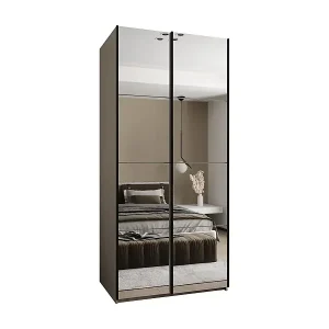 Sichere Zahlung SCHWEBETÜRENSCHRANK Lux 2 245,5/110/64 (Kaschmir/Kaschmir/Schwarz)