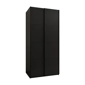 Jetzt Kaufen SCHWEBETÜRENSCHRANK Lux 1 245,5/110/64 (Schwarz/Schwarz/Schwarz)