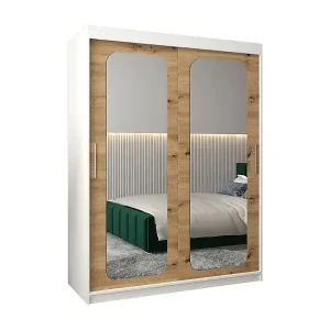 Knallerangebot SCHWEBETÜRENSCHRANK PROMO T3 200/150/62 2-türig (Weiß/Artisan)