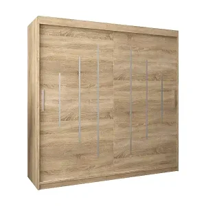 Ausverkauf SCHWEBETÜRENSCHRANK YORK 200/200/62 2-türig (Sonoma/Sonoma)