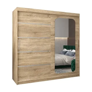 SCHWEBETÜRENSCHRANK PROMO V2 200/200/62 2-türig (Sonoma/Sonoma) Bestseller