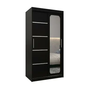 Bestseller SCHWEBETÜRENSCHRANK PROMO V2 200/100/62 2-türig (Schwarz/Schwarz)