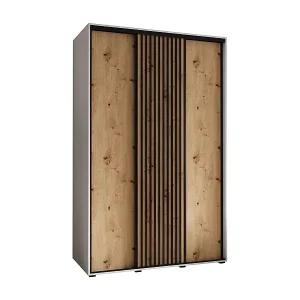 Sonderaktion SCHWEBETÜRENSCHRANK SAPPORO 1 205,2/150/45 3-türig (Weiß/Artisan)