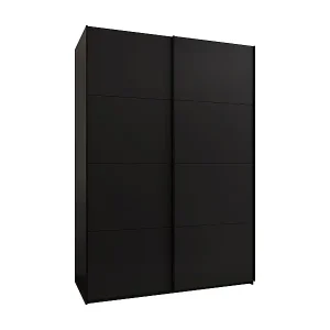 SCHWEBETÜRENSCHRANK Lux 1 245,5/180/64 (Schwarz/Schwarz/Schwarz) Expressversand