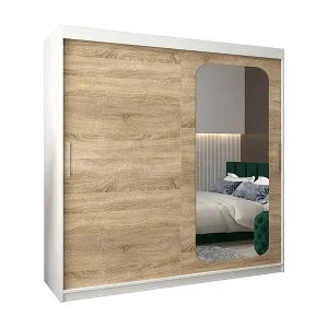 SCHWEBETÜRENSCHRANK PROMO T2 200/200/62 2-türig (Weiß/Sonoma) Jetzt Kaufen