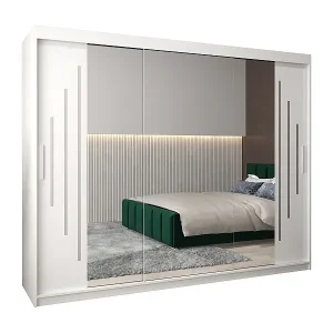 Echt SCHWEBETÜRENSCHRANK YORK 2 200/250/62 3-türig (Weiß/Weiß)