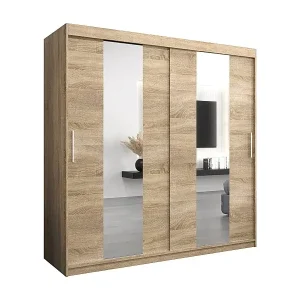 Schwebetürenschrank Pole 200/200/62 2-Türig (Sonoma) Nur Für Kurze Zeit