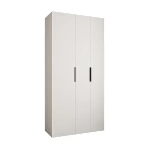 Drehtürenschrank Como 4 245,5/120/40 3-türig (Weiß/Schwarz) Kostenloser Versand