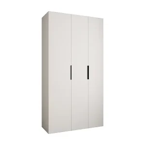 Neue Kollektion Drehtürenschrank Como 4 245,5/130/50 3-türig (Weiß/Schwarz)