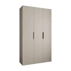 Drehtürenschrank Como 4 245,5/140/50 3-türig (Kaschmir/Schwarz) Bestpreis