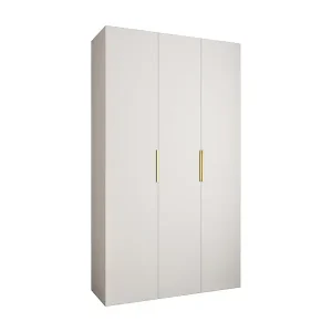 Drehtürenschrank Como 4 245,5/140/50 3-türig (Weiß/Gold) Neue Kollektion