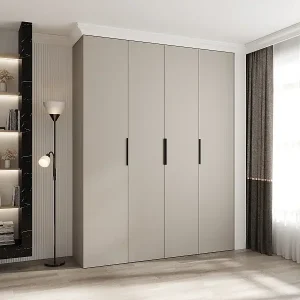 Ausverkauf Drehtürenschrank Como 4 245,5/190/50 4-türig (Kaschmir/Schwarz)