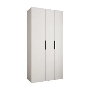Drehtürenschrank Como 4 245,5/120/50 3-türig (Weiß/Schwarz) Begrenztes Angebot
