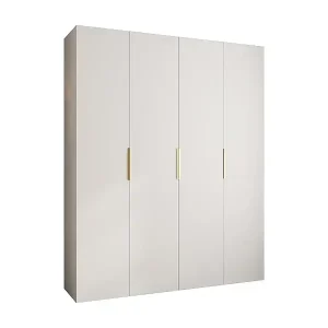 Drehtürenschrank Como 4 245,5/200/50 4-türig (Weiß/Gold) Preisreduziert
