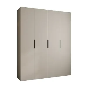 Letzte Chance Drehtürenschrank Como 4 245,5/200/40 4-türig (Kaschmir/Schwarz)