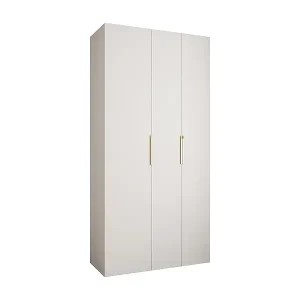 Neue Ware Drehtürenschrank Como 4 245,5/120/50 3-türig (Weiß/Gold)