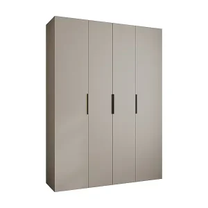 Neue Kollektion Drehtürenschrank Como 4 245,5/180/40 4-türig (Kaschmir/Schwarz)