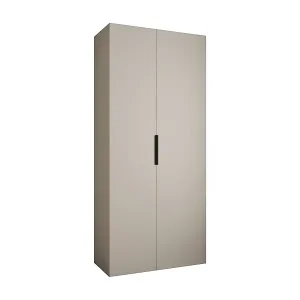 Drehtürenschrank Como 4 245,5/110/40 2-türig (Kaschmir/Schwarz) Neue Ware