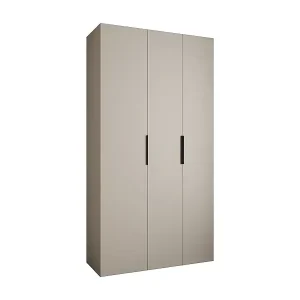 Top-Seller Drehtürenschrank Como 4 245,5/130/40 3-türig (Kaschmir/Schwarz)