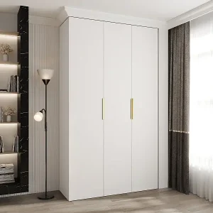 Bestseller Drehtürenschrank Como 4 245,5/140/40 3-türig (Weiß/Gold)