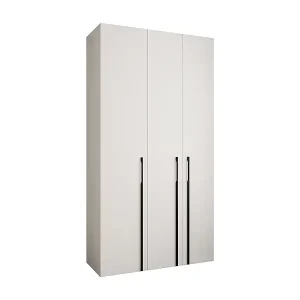 Beliebt Drehtürenschrank Como 3 245,5/130/50 3-türig (Weiß/Schwarz)