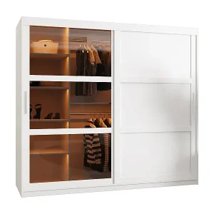 Billig SCHWEBETÜRENSCHRANK DOME 3 200/200/62 2-türig (Weiß)