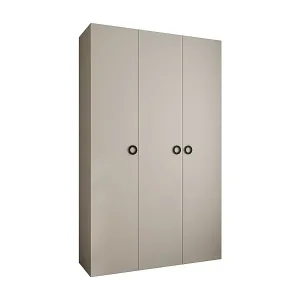 Direktkauf Drehtürenschrank Como 1 245,5/150/50 3-türig (Kaschmir/Schwarz)