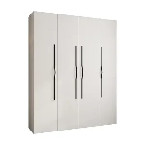 Direktkauf Drehtürenschrank Como 2 245,5/200/50 4-türig (Weiß/Schwarz)