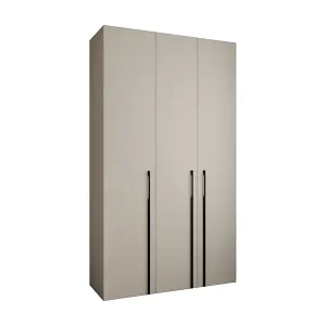 Top-Seller Drehtürenschrank Como 3 245,5/140/50 3-türig (Kaschmir/Schwarz)