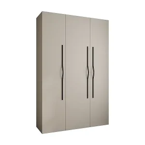 Drehtürenschrank Como 2 245,5/160/50 3-türig (Kaschmir/Schwarz) Letzte Chance