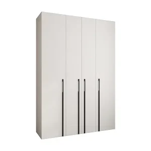 Angebot Drehtürenschrank Como 3 245,5/170/40 4-türig (Weiß/Schwarz)
