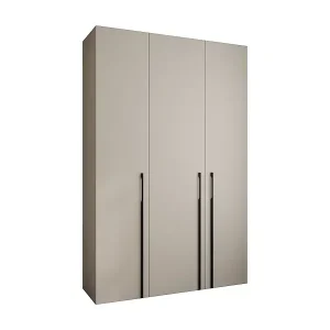 Drehtürenschrank Como 3 245,5/160/50 3-türig (Kaschmir/Schwarz) Preisknaller