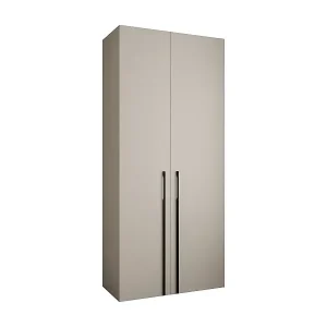 Mega-Angebot Drehtürenschrank Como 3 245,5/110/50 2-türig (Kaschmir/Schwarz)