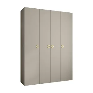 Highlight Drehtürenschrank Como 1 245,5/180/40 4-türig (Kaschmir/Gold)
