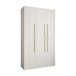 Neu Drehtürenschrank Como 2 245,5/140/40 3-türig (Weiß/Gold)