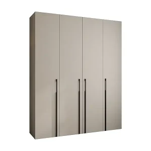 Sichere Zahlung Drehtürenschrank Como 3 245,5/200/40 4-türig (Kaschmir/Schwarz)