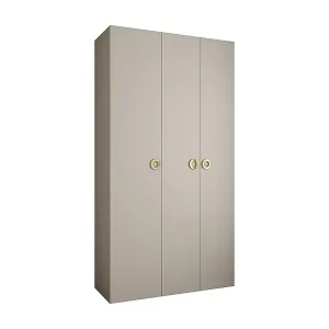 Saisonangebot Drehtürenschrank Como 1 245,5/130/40 3-türig (Kaschmir/Gold)