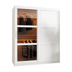 SCHWEBETÜRENSCHRANK DOME 3 200/150/62 2-türig (Weiß) Wochenendangebot