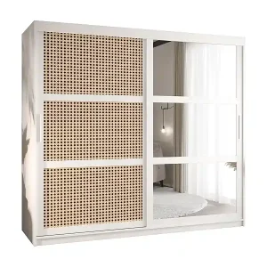 Geprüft SCHWEBETÜRENSCHRANK PLECIONKA 2 200/200/62 2-türig (Weiß)