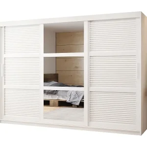 Mega-Angebot SCHWEBETÜRENSCHRANK ZALUZJA 2 200/250/62 3-türig (Weiß)
