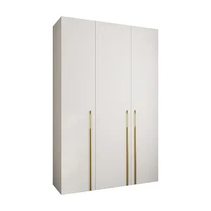 Begrenztes Angebot Drehtürenschrank Como 3 245,5/160/50 3-türig (Weiß/Gold)