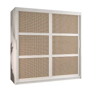 SCHWEBETÜRENSCHRANK PLECIONKA 200/180/62 2-türig (Weiß) Meistverkauft