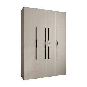 Drehtürenschrank Como 2 245,5/170/40 4-türig (Kaschmir/Schwarz) Aktuell