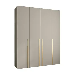 Markenware Drehtürenschrank Como 3 245,5/200/50 4-türig (Kaschmir/Gold)