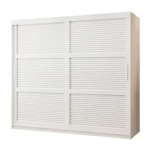 Versand Am Gleichen Tag SCHWEBETÜRENSCHRANK ZALUZJA 200/200/62 2-türig (Weiß)