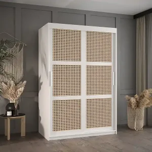 SCHWEBETÜRENSCHRANK PLECIONKA 200/120/62 2-türig (Weiß) Knallerangebot