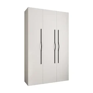 Drehtürenschrank Como 2 245,5/150/50 3-türig (Weiß/Schwarz) Garantierte Lieferung