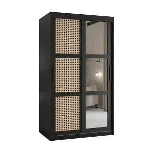 SCHWEBETÜRENSCHRANK PLECIONKA 2 200/100/62 2-türig (Schwarz) Sonderangebot